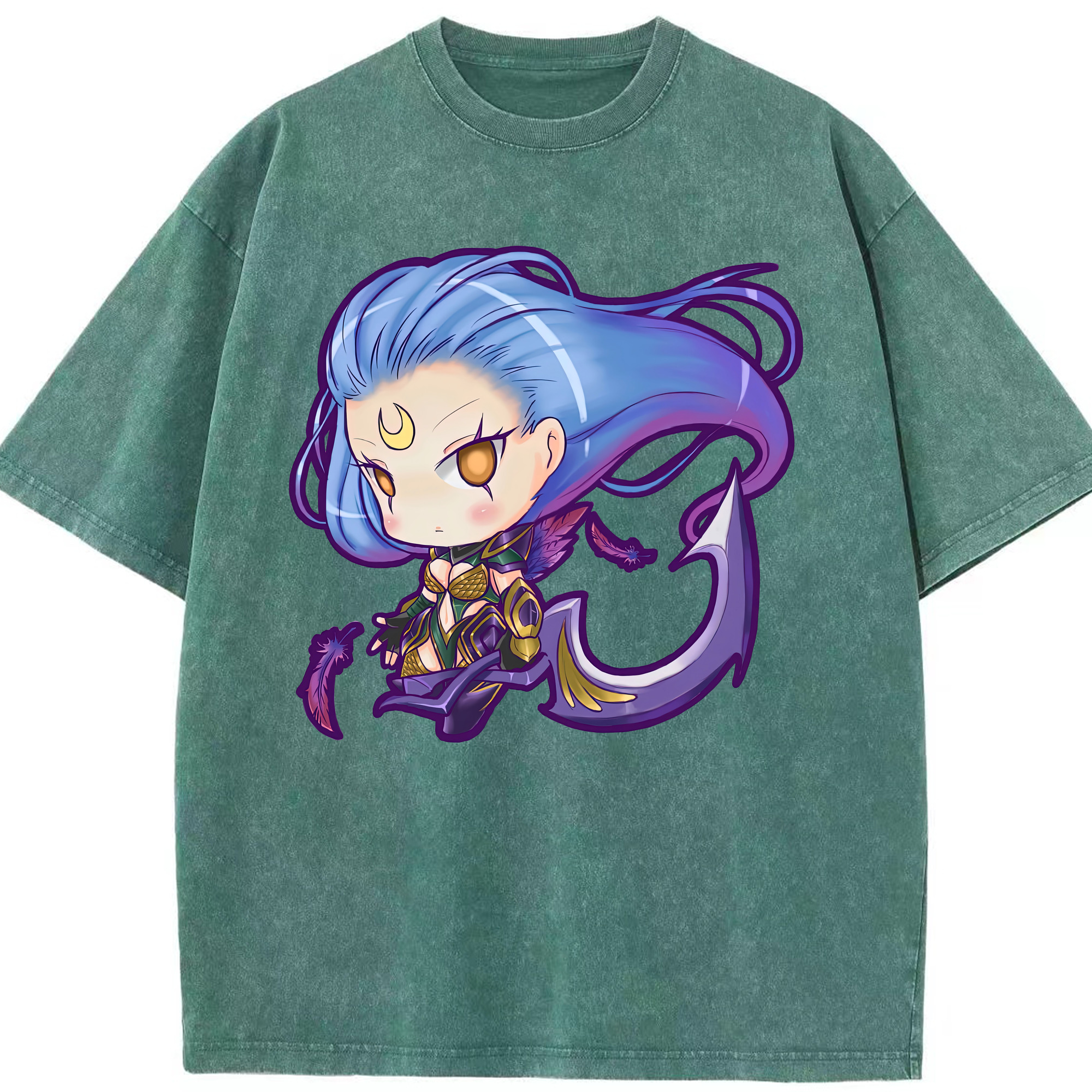 リーグ・オブ・レジェンド League of Legends LOL 綿100% ヴィンテージ風 半袖Tシャツ（フロントプリント）